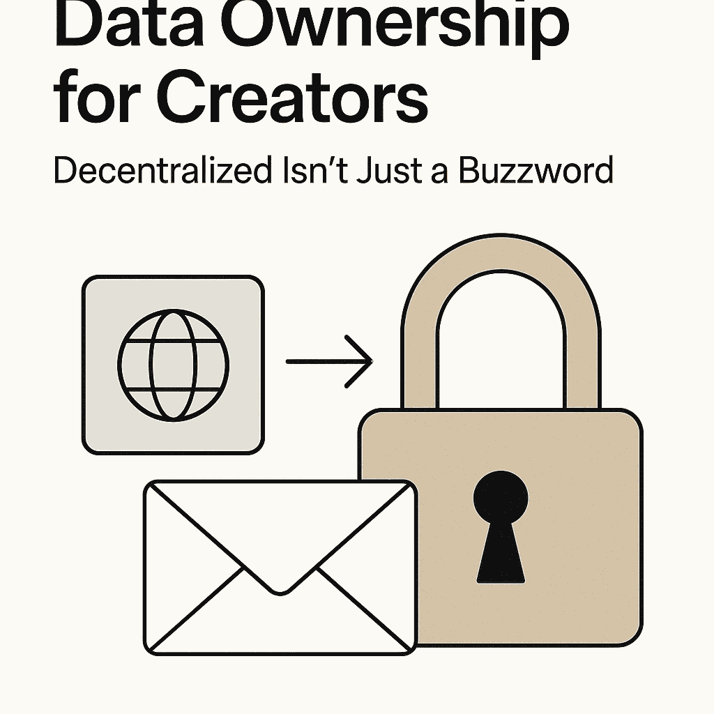 Data Ownership for Creators: Why 'Decentralized' Isn't Just a Buzzword