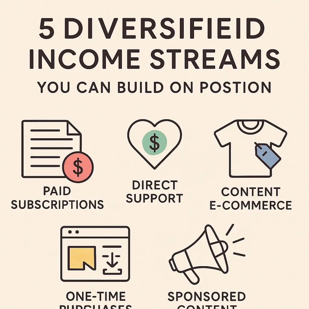5 Diversified Income Streams You Can Build on Postion