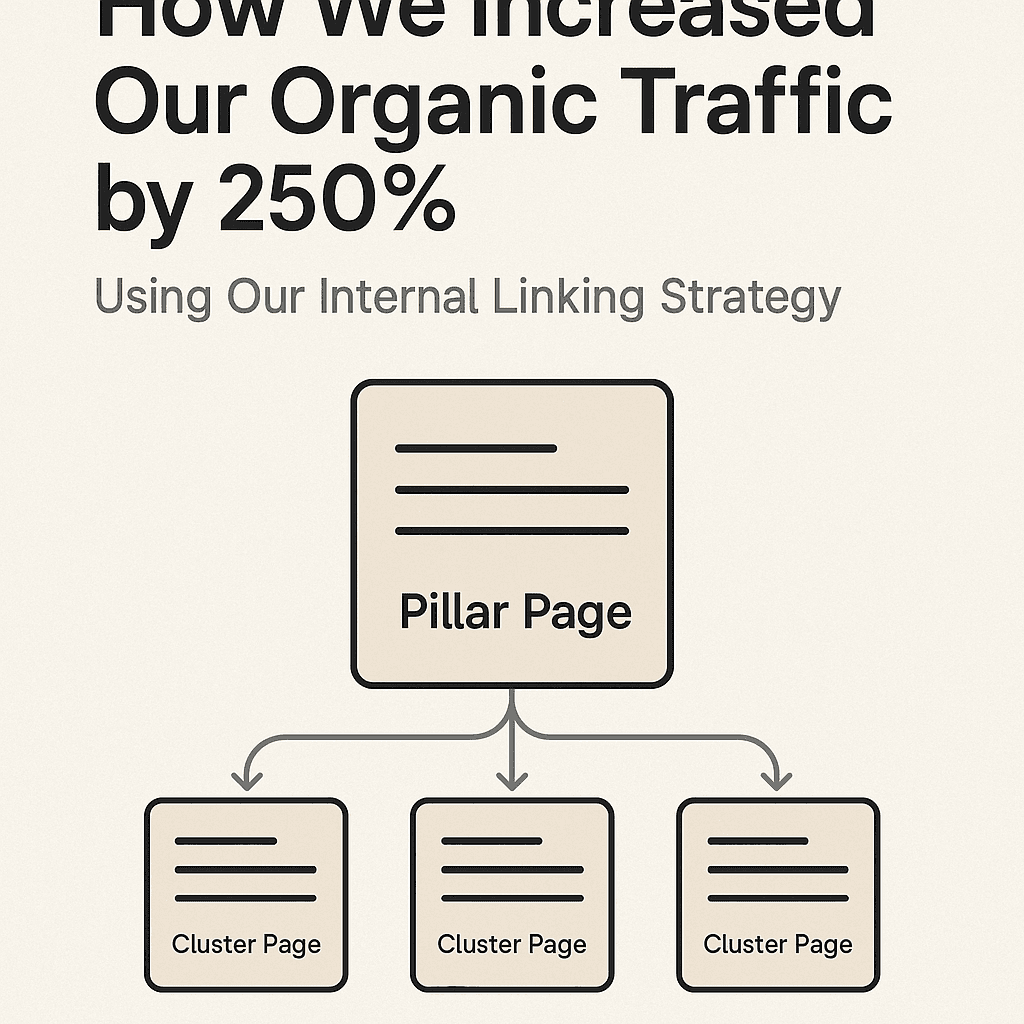 How We Increased Our Organic Traffic by 250% Using Our Own Internal Linking Strategy