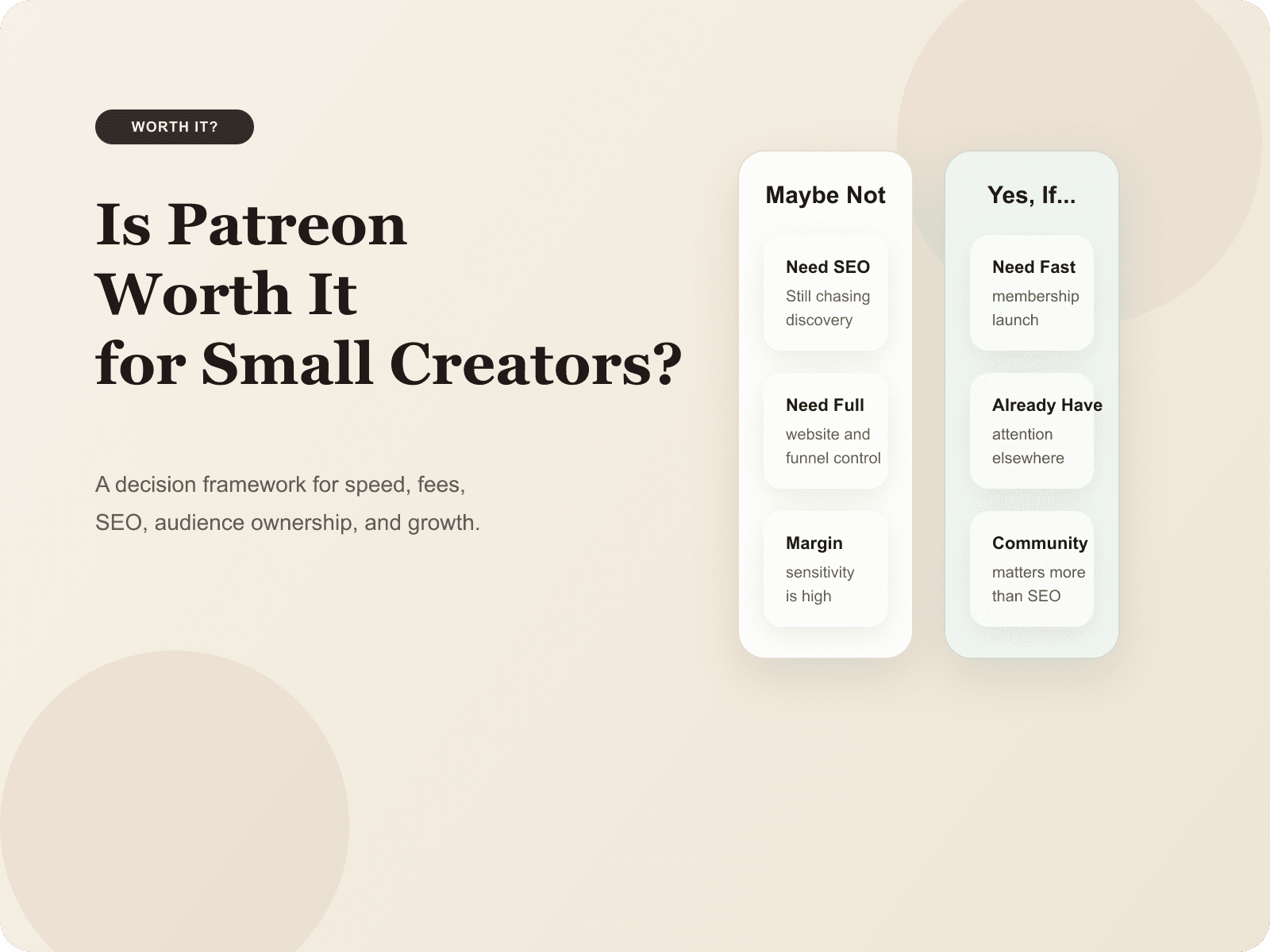 Is Patreon Worth It for Small Creators in 2026?