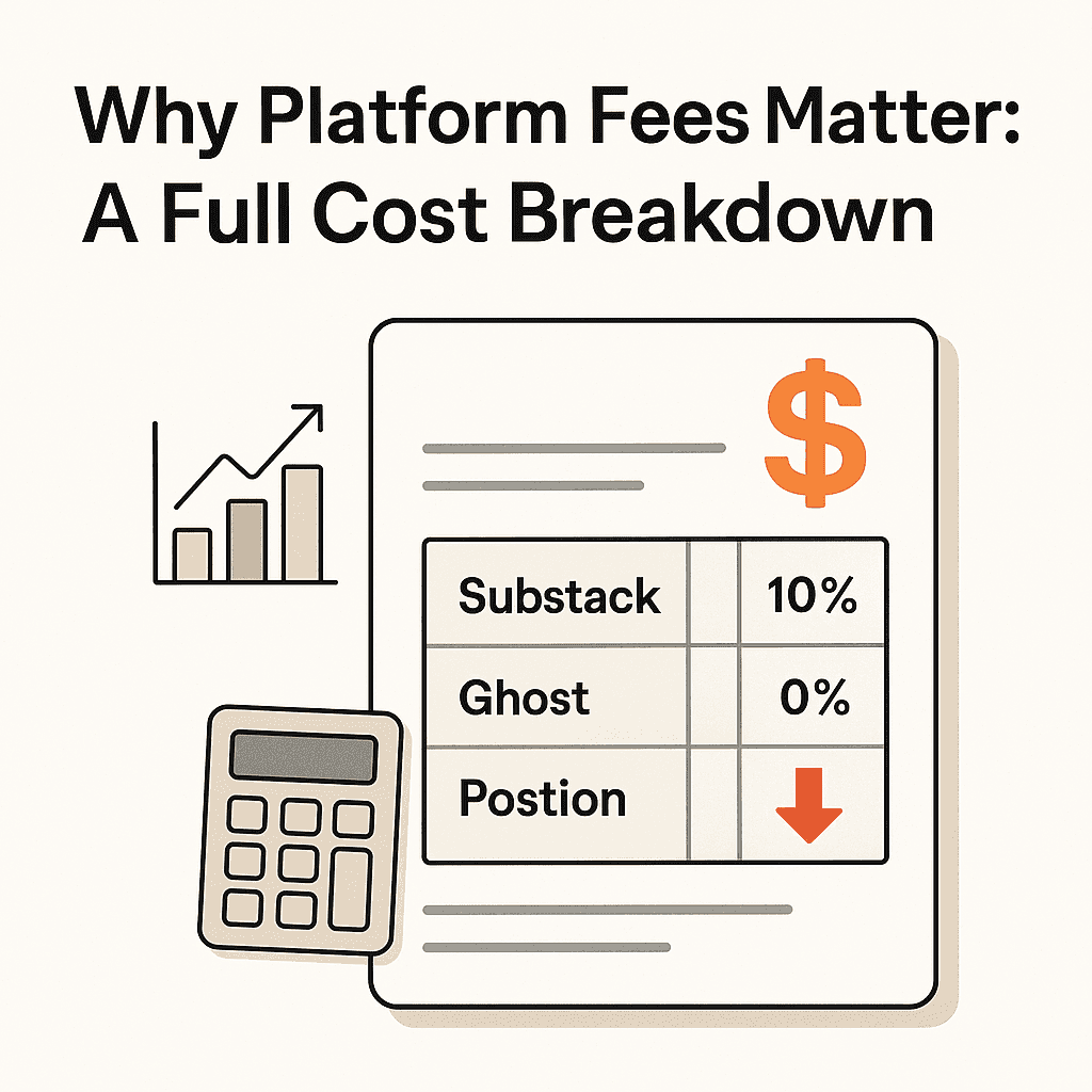 Substack vs Ghost vs Postion: A Full Fee & Pricing Comparison for 2026