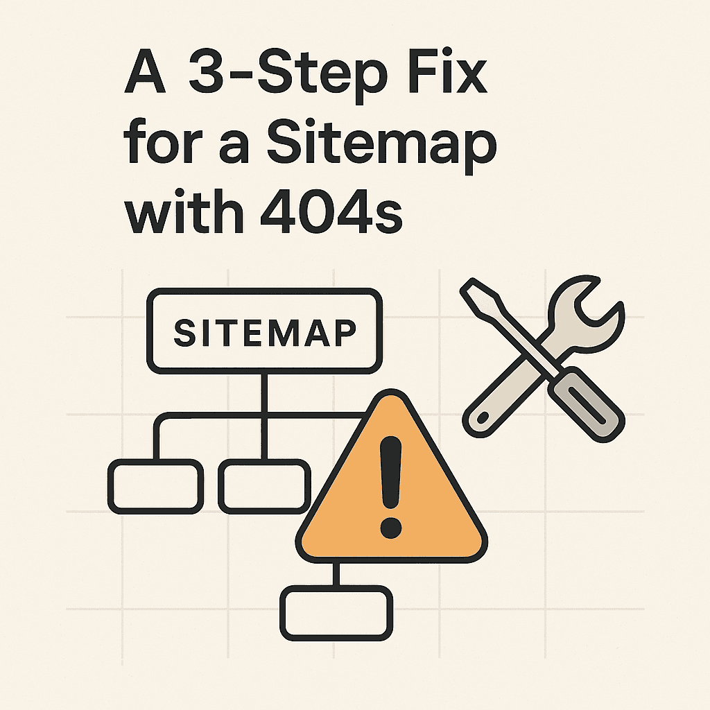 I Submitted a Sitemap with 404s to Google. Now What? (A 3-Step Fix)
