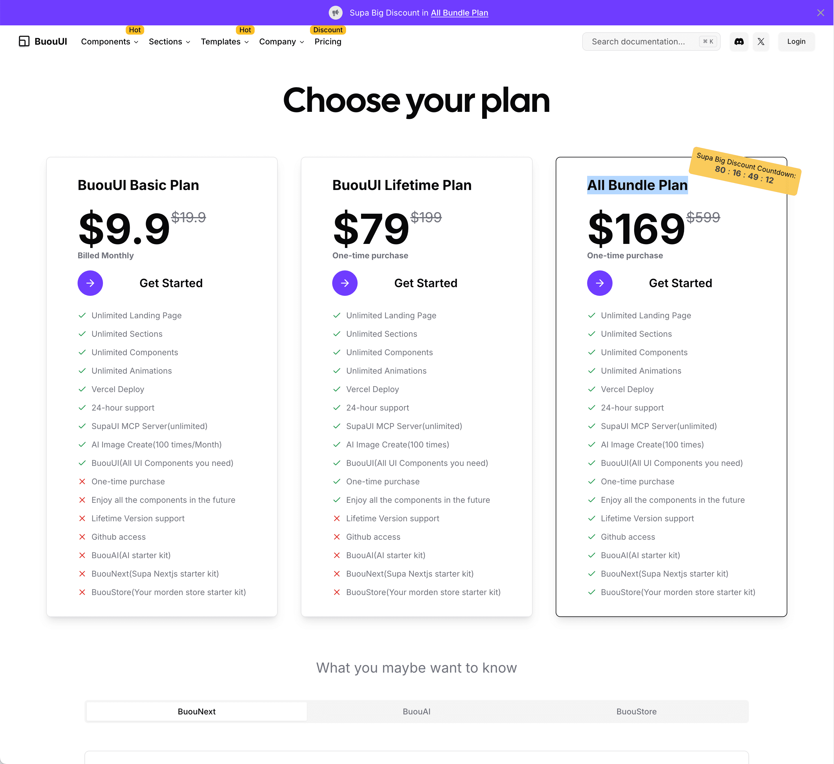 BuouUI - Get Massive Discounts on BuouUI Lifetime & Bundle Plans!