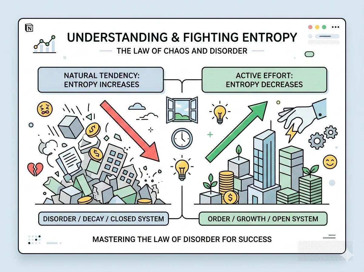 一文讲透“熵增定律”：一个让无数人顿悟的定律