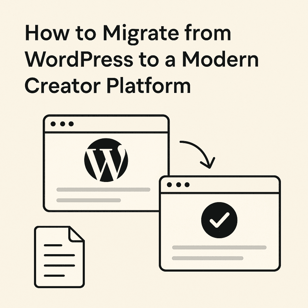 How to Migrate from WordPress to a Modern Creator Platform