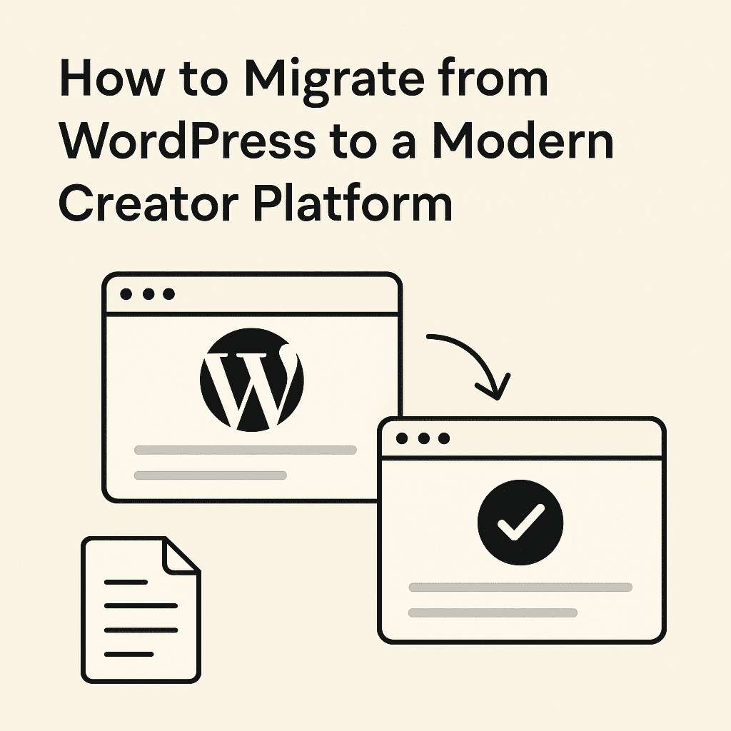 How to Migrate from WordPress to a Modern Creator Platform